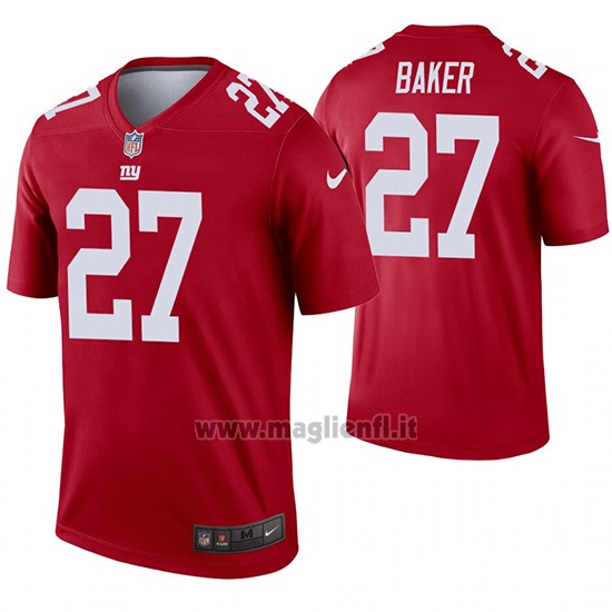 Maglia NFL Legend New York Giants 27 Deandre Baker Inverted Rosso